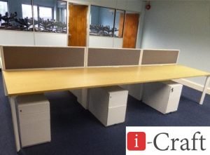 столы офисные с перегородками на заказ